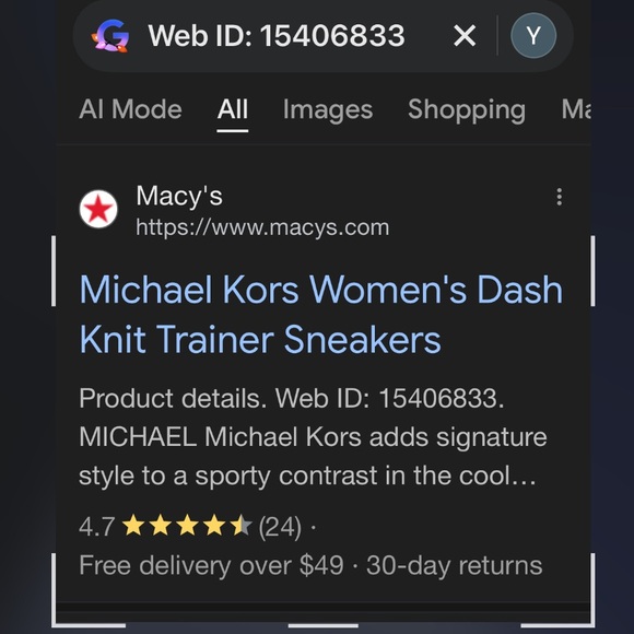 Michael Kors Women's Dash Knit Trainer Sneakers - Picture 14 of 14